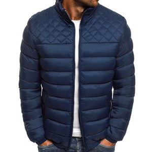 เสื้อแจ็คเก็ตพัฟเฟอร์สไตล์ไฮสตรีทสำหรับผู้ชาย ยี่ห้อ Shahid-Syed ผลิตจากโพลีเอสเตอร์/ผ้าฝ้ายแคนวาส แต่งขอบด้วยขนมัสครัต ไซส์พลัส สีพื้น เหมาะสำหรับฤดูใบไม้ร่วง ให้ความอบอุ่น - Product Image 3