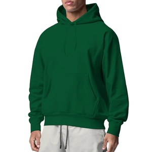 2024 Oversize Men's Pullovers Solid Color <b>Long</b> Sleeve Hooded <b>Sweatshirts</b> with Pockets Formal All-Match Fleece for Autumn Winter - Product Image 1