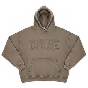 Sweat-shirt à capuche en coton lourd pour homme, 400 GSM, coupe ample, pour l'hiver - Product Image 5