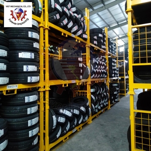 Factory Supply Industrial Logistics Foldable Stacking Rack 5-Layer Rolling Steel <b>Cage</b> Trolley Metal Shelves Putting Cargo Tires - Product Image 4