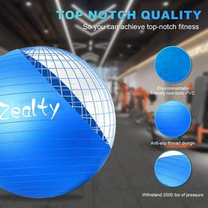 Palla da Yoga Antiscivolo e Anti-Scoppio con Pompa Rapida, Palla per Fitness e Parto, Sedia per Equilibrio Confortevole, Palla Premium per Esercizi - Product Image 3