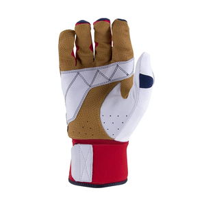 Guantes de Bateo de Béisbol Profesionales de Cuero Genuino con Dedos Separados, para Mano Derecha, Medios Dedos, Transpirables, Ligeros y con Protección - Product Image 4