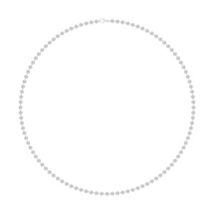 Premium <b>Drilled</b> Round Cut Lab Grown <b>Diamond</b> Floating Tennis Collar 18 Inch - Product Image 3