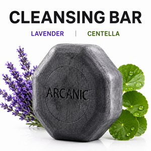 Sapone Solido Naturale Coreano ARCANIC OEM, Shampoo in Barra a Base Vegetale, Profumo Floreale di Lavanda, Centella, Sbiancante, Idratante, Formato da Viaggio - Product Image 1