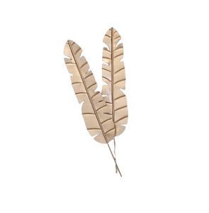 Décoration Murale Métallique en Forme de Feuille pour Intérieur, Petite Taille, Idéale pour Chambre et Salle de Bain (Vente en Gros) - Product Image 4