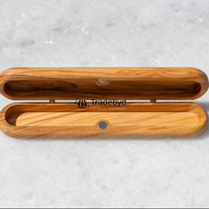 Caja de Madera Maciza Rectangular Pulida Clásica para Plumas, Organizador de Lujo Hecho a Mano para Regalos Corporativos y Personales Tradebyd - Product Image 3