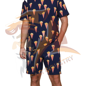 Wholesale Men Plus Size Customized <b>Twin</b> <b>Set</b> Solid Color Summer Wear Breathable Quick Dry Polyester/Cotton <b>Twin</b> <b>Set</b> - Product Image 3