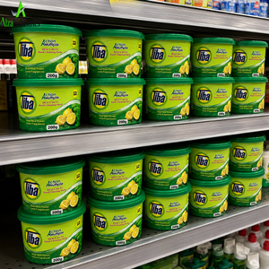 Pâte vaisselle 200g en pot, détergent puissant pour la vaisselle et le nettoyage des mains, parfum citron et aloe vera, pour cuisine |   Premium - Product Image 1