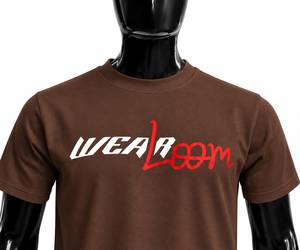 T-shirt décontracté à manches courtes pour homme Wearloom, blanc, avec logo imprimé sur le devant, en popeline de coton, style respirant pour l'été - Product Image 5