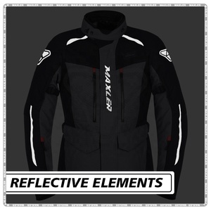 Chaqueta de Motociclismo para Hombre, Impermeable, para Todas las Estaciones, con Protección Certificada CE, Resistente al Viento - Product Image 2