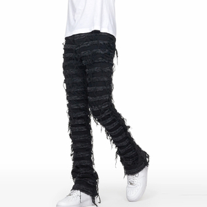 Casual Fashion Custom Design <b>Jeans</b> Pants For Men High Quality Vintage Customizable Design <b>Work</b> And Outdoor Wear Denim Pants - Product Image 1