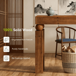 Consolle Lunga in Legno di Teak per Soggiorno, Tavolino Laterale per Casa, Appartamento, Hotel o Magazzino - Product Image 6