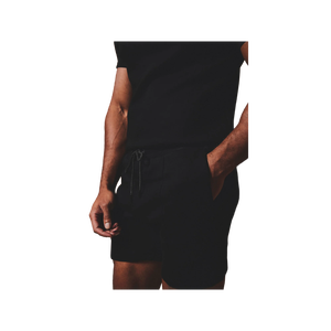 Shorts en coton uni pour homme avec poches, respirants, style décontracté, taille mi-haute, fermeture à cordon, gris - Product Image 5