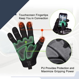 Guantes de Trabajo de Seguridad para Conductor CAPTAIN INDUSTRY CI-TSG-107, Diseño Nuevo y Moderno, Antideslizantes y Anti-Impactos, de Cuero, Precio al por Mayor, Personalizables - Product Image 6
