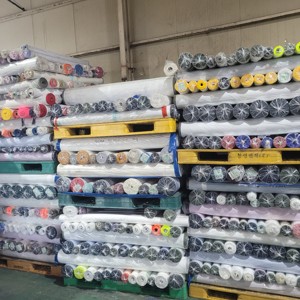 Tissus durables extensibles en poly-span coréen, teints unis, en lot, anti-humidité, pour vêtements de sport, tenues de sport, fitness, couture, Hypora - Product Image 2