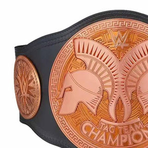เข็มขัดแชมป์โลกเฮฟวี่เวทคุณภาพสูงสุด เข็มขัดแชมป์ต่อสู้ หนังแท้สั่งทำพิเศษ สำหรับมวยปล้ำและมวยสากล ขนาดผู้ใหญ่ สายเข็มขัดโลหะ - Product Image 3
