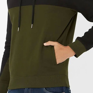 PREMIUM MEN PULLOVER HOODIE WHOLESALE CUSTOM LOGO <b>COLOUR</b> <b>BLOCKED</b> OEM ODM FASHION STREETWEAR CLOTHING MANUFACTURER - Product Image 6