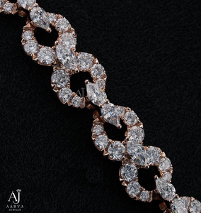 Collier tennis en moissanite de laboratoire, chaîne à maillons, certifié IGI, plaqué or rose, style hip-hop unisexe - Product Image 4