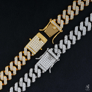 Pulsera de eslabones cubanos con incrustaciones de moissanita VVS1 D, plata de ley 925 con engaste de garra, joyería hip hop - Product Image 5