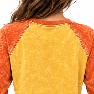 <b>Women</b> Lavender Long Sleeve T <b>Shirt</b> Casual Crew Neck Top Elegant Long Sleeves Comfortable 100% Cotton Jersey Fit <b>Loose</b> - Product Image 5