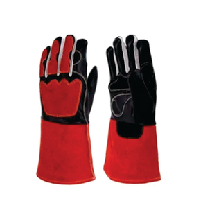 Holy Signs International HSI-0013 Leather Welding <b>Gloves</b> Cotton Lined Straight Thumb Molten Metal Splash Test <b>Type</b> B TIG Use - Product Image 1