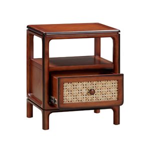 2024 NUEVO LAYTON MARCA Mesita de noche de madera 1 cajón Muebles de dormitorio Juego de dormitorio Entrega rápida de suministro vietnamita - Product Image 4