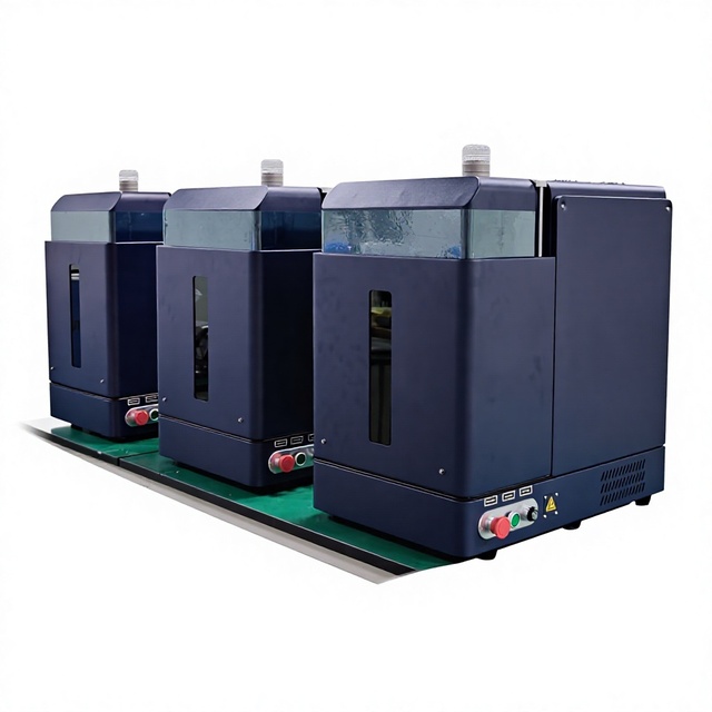 Small Closed Fiber Laser Engraving Machine for Logos QR Codes Barcodes and Serial Numbers