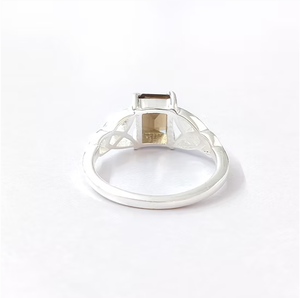 Handmade Boho Smoky <b>Quartz</b> <b>Ring</b> 3.7 Grams Beautiful Classic Style Gemstone Jewelry for Wedding Engagement - Product Image 4