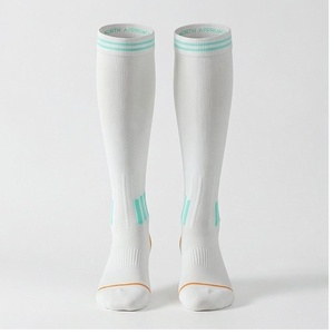 NORTH APPROACH <b>Knee</b> <b>High</b> <b>Socks</b> White Breathable Running <b>Socks</b> for Adults Summer Sport Wear - Product Image 1