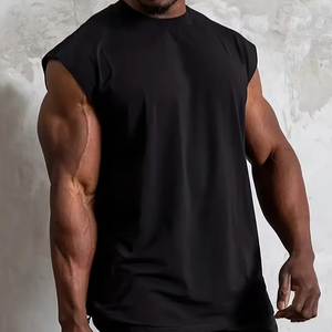 Chaleco deportivo de verano para hombre, camiseta sin mangas transpirable y holgada para entrenamiento, chaleco de secado rápido para hombre, ropa deportiva - Product Image 6