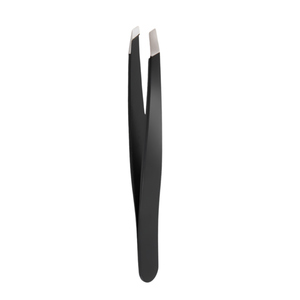 Custom Logo Stainless Steel Eyebrow Tweezers Precision Slant Tip Hair Removal <b>Tool</b> Private Label Beauty Grooming Instrument - Product Image 2