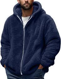 Veste-couverture à capuche pour homme, 100% coton, lavée, écologique, respirante, vintage, confortable, unie, coupe classique, automne - Product Image 2