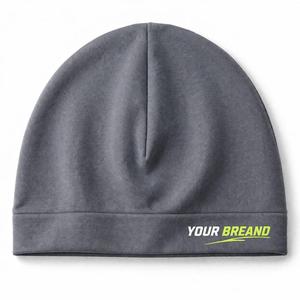 Gorro de Lana Negro con Logotipo Personalizado al por Mayor, Unisex, Ajustable, Elástico, Transpirable, para Viajes al Aire Libre, para las Cuatro Estaciones, de Poliéster - Product Image 5