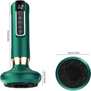 Massaggiatore a Coppettazione Ricaricabile USB a 12 Livelli, Batteria al Litio da 1800mAh, Kit per Massaggio Terapeutico e Raschiatura Corporea - Product Image 5