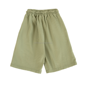 Latest Summer Fashion Solid Casual Men's Custom Designed 100% Cotton Breathable Mid Waist <b>Shorts</b> Loose Fit Drawstring Closure - Product Image 2