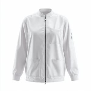 Blouse médicale unisexe, veste de travail avec logo personnalisé - Product Image 6
