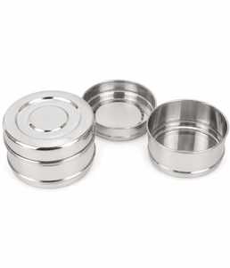 SUS304 Rectangle Stainless Steel Children's Dishwasher Safe 3-Compartment Eco-Friendly <b>Folding</b> Wire Handle Airtight Bento <b>Box</b> - Product Image 1