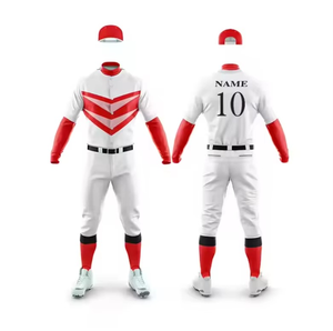 Uniforme de Béisbol Deportivo de Estilo Único, Conjunto de Uniforme de Béisbol de Color Sólido, Talla Personalizada, Sublimación con su Logotipo - Product Image 1