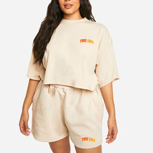 Ensemble de yoga deux pièces pour femme 2026, fabriqué au Pakistan, vêtements en stock, t-shirts, vêtements de mode, hauts courts grande taille - Product Image 4