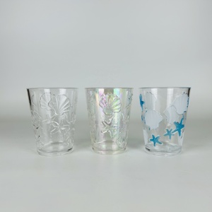 Unbreakable Ocean Stackable <b>Plastic</b> Water <b>Glasses</b> for Poolside Outdoor Party - Product Image 4