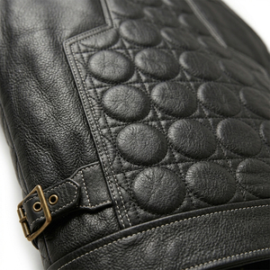 OEM ODM <b>Men's</b> <b>Leather</b> Western <b>Vest</b> Zipper Closure Customizable Summer Rhinestone Casual Outdoor Sleeveless Waistcoat Wholesale - Product Image 4