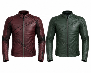 Veste de moto en cuir X Dynamic Sport |   Noir Rouge Vert |   Fabricant OEM ODM |   Qualité de conception haut de gamme |   Vêtements de course | - Product Image 5