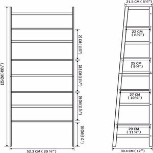WTZ Libreria Moderna Aperta a 4 Ripiani in Bambù, Scaffale a Scala per Camera da Letto, Soggiorno, Ufficio, Elegante Libreria - Product Image 2
