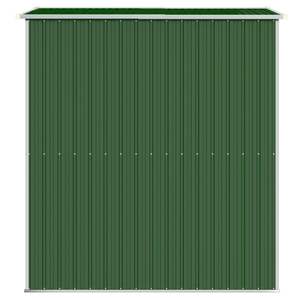 Abri de jardin en acier galvanisé 75.6 "x 75.2" x 87.8 "Hangars et produits de rangement de couleur verte - Product Image 5