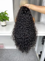 Perruque brésilienne naturelle de qualité supérieure, perruque frontale en dentelle 13x4, densité 200%, pré-épilée, ondulée, pour femmes noires