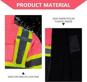 Factory Price <b>Top</b> Selling Best Quality High Visibility Custom Made Design Multi Pockets <b>Reflective</b> Safety Hoodie Jacket - Product Image 4