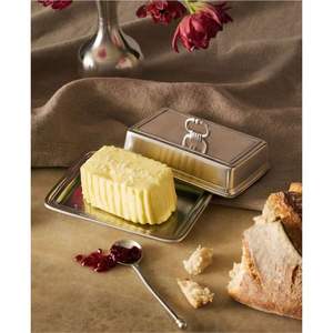 Boîte à beurre en métal or rose/cuivre, boîte à beurre en acier inoxydable de qualité alimentaire avec couvercle, organisateur de rangement de cuisine, boîte à beurre personnalisée - Product Image 4