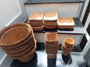 Macetas de Fibra de Coco EXPAD, Ligeras, Biodegradables, Contenedores de Cultivo para Viveros, Diseño Rústico Ecológico Ben Tre para Plantas de Jardín - Product Image 4