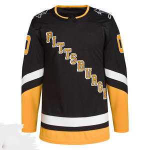 Ensemble de maillots de hockey sur glace personnalisés par sublimation, respirants, fabrication OEM ODM, vente en gros directe d'usine - Product Image 3