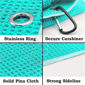 Serviette de golf en tissu gaufré à haute absorption et séchage rapide pour le nettoyage et l'entretien des clubs de golf - Product Image 3